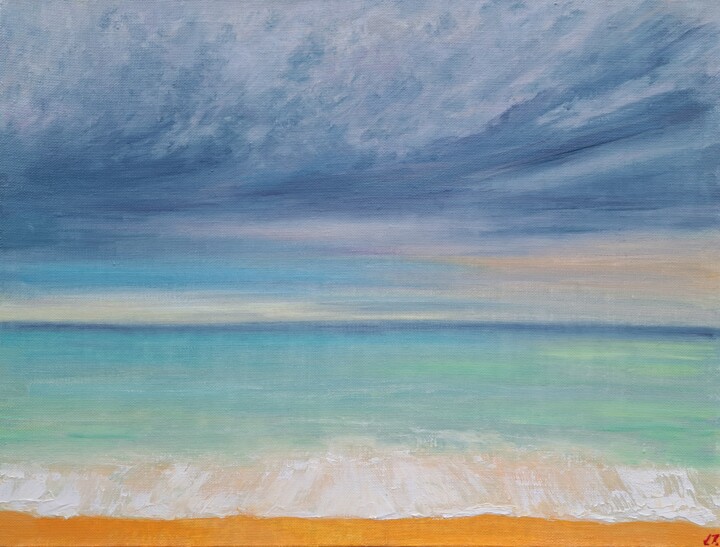 Sea №6(Print) Printmaking, 11.8x15.8 in