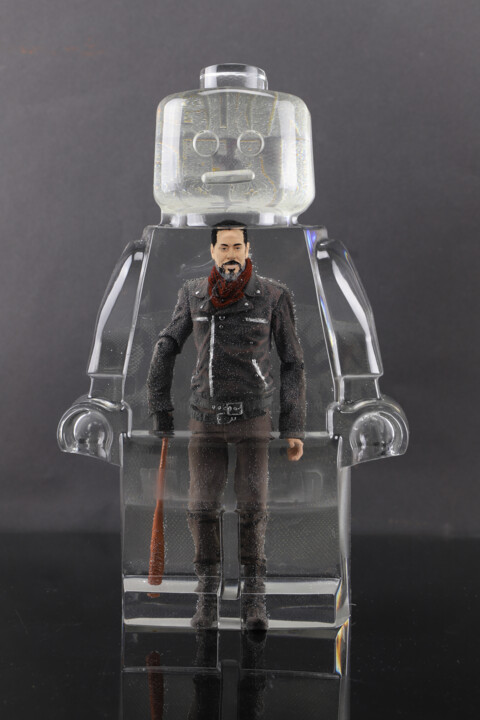 Roboclusion Negan 雕塑, 9.8x6.3 in