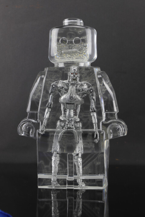roboclusion Terminator T800 雕塑, 9.8x6.3 in