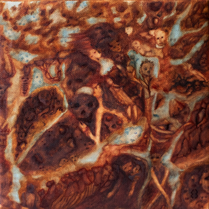 SOULS / EPISODE 6/13. "I'M AFRAID" 绘画, 7.9x7.9 in