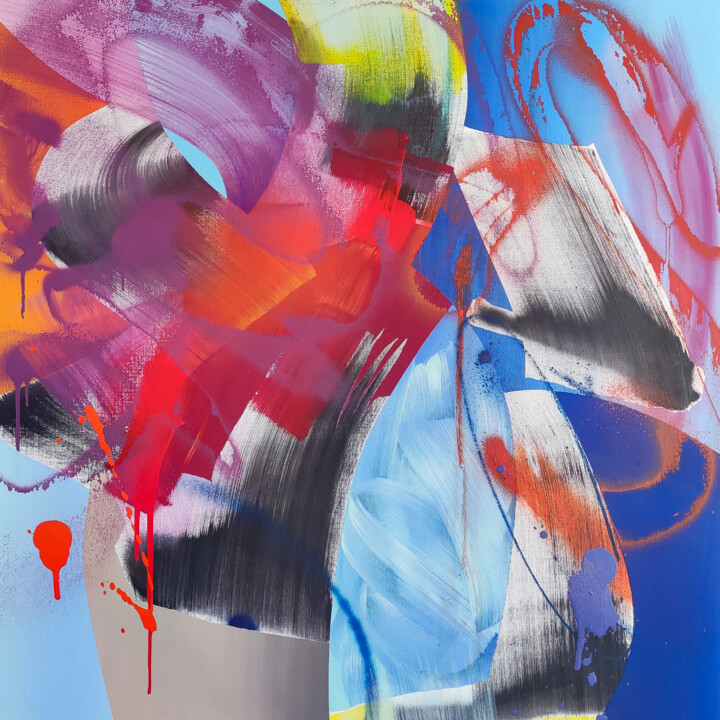 绘画,  34.7x34.7 in 