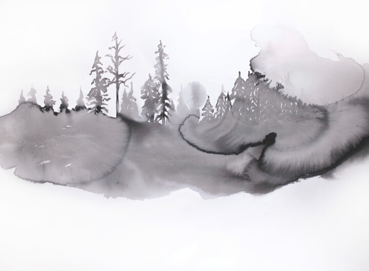 Fog No. 5 Painting, 22x30 in