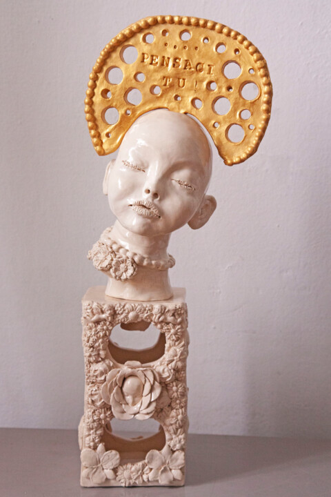 The prayer Sculpture, 21.3x8.7 in