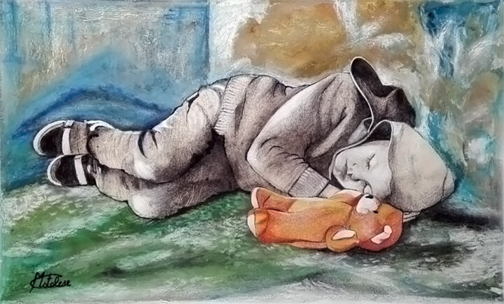 Senzatetto 图画, 9.5x15.8 in