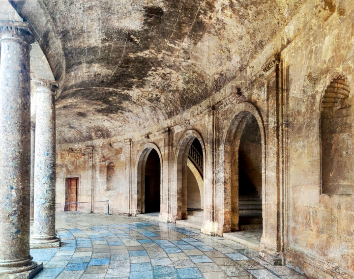 Photography titled "Palacio de Carlos V" by Miguel Ángel Cáceres, Original Artwork, Manipulated Photography
