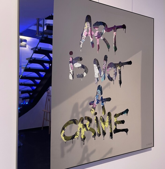 绘画 标题为“Poly ART "ART IS NO…” 由N Nathan, 原创艺术品, 雕刻
