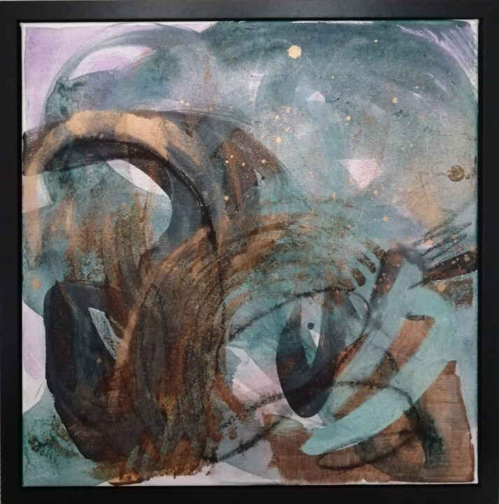 Malerei mit dem Titel "Network II" von Olga David, Original-Kunstwerk, Acryl Auf Keilrahmen aus Holz montiert