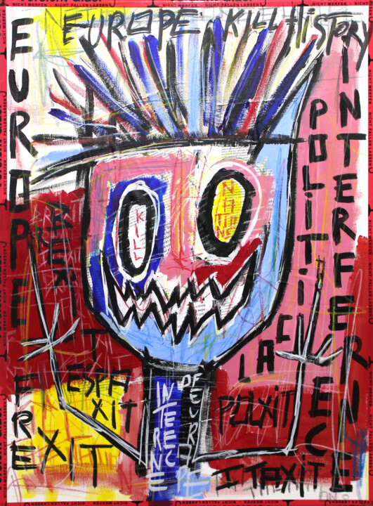 Europe Political Interference 绘画, 31.9x23.6 in