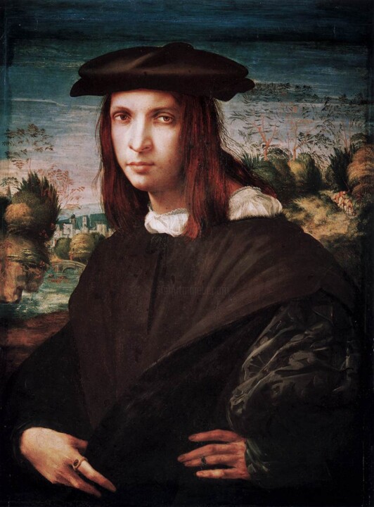 Portrait d'un jeune homme 绘画, 32.3x23.6 in
