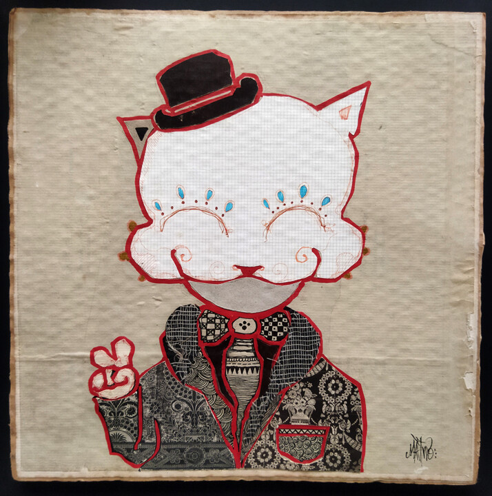 Red Mao 图画, 11.8x11.8 in