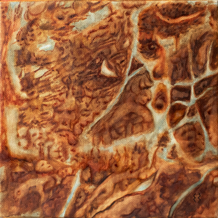 SOULS / EPISODE 7/13. "I WORSHIP" 绘画, 7.9x7.9 in
