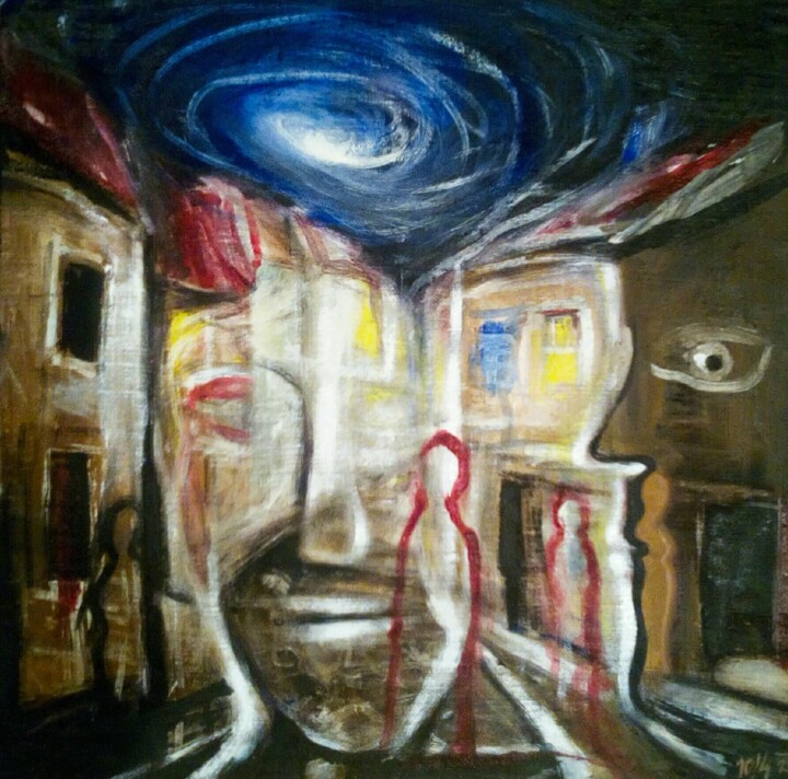 The face of the old city 绘画, 12x12 in