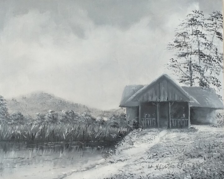 绘画 标题为“Marinka, oil painti…” 由Nadezhda Gellmundova, 原创艺术品, 油 安装在其他刚性面板上