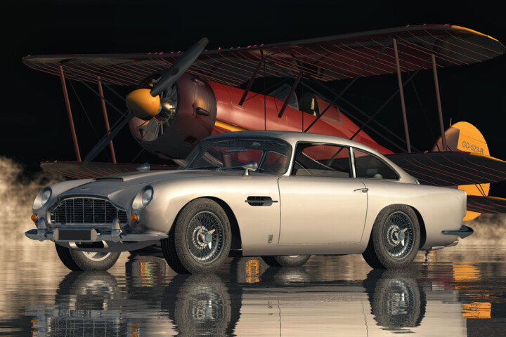 The Aston Martin DB5 - The Legend Continues 数字艺术