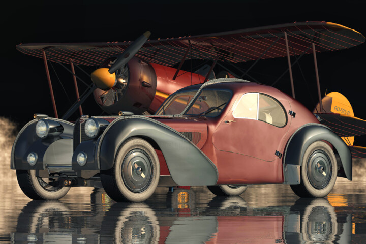 Bugatti 57-SC Atlantic - The Most Legendary Of All Bugatti C 数字艺术