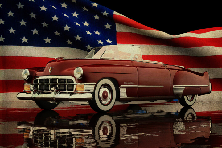 Digitale Kunst getiteld "Cadillac Deville Co…" door Jan Keteleer, Origineel Kunstwerk, 3D-modellering