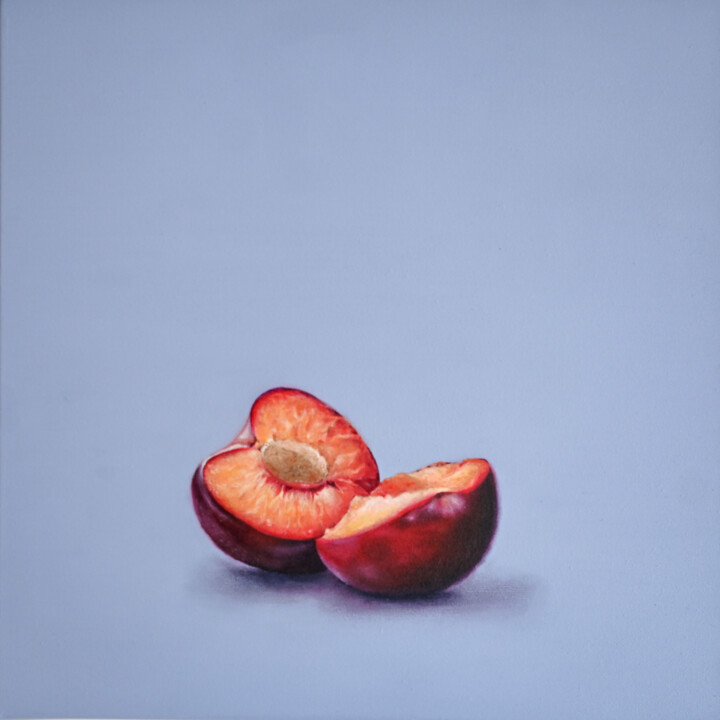 Broken plum 绘画, 15.8x15.8 in