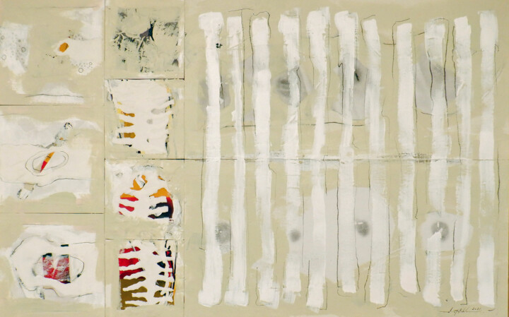Peinture intitulée "Piège" par Guy Blackburn, Œuvre d'art originale, Acrylique Monté sur Châssis en bois