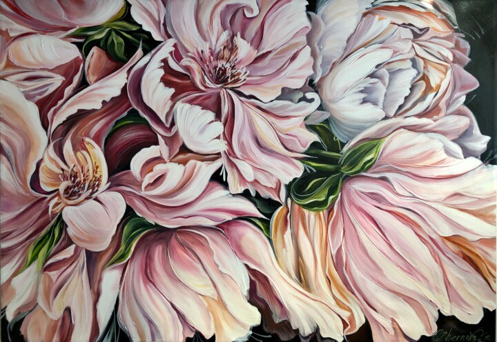 제목이 "DIVINE PEONY"인 미술작품 Olga Chernova로, 원작, 기름 artwork_cat.에 장착됨