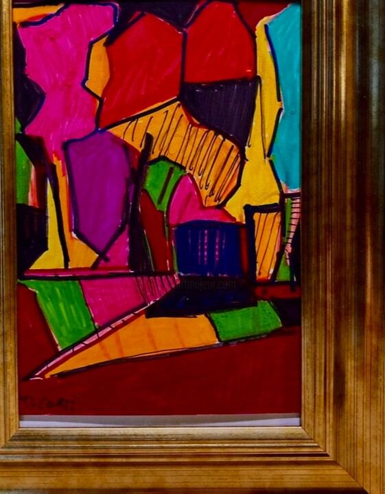 Forêt rouge 图画, 5.3x4.1 in