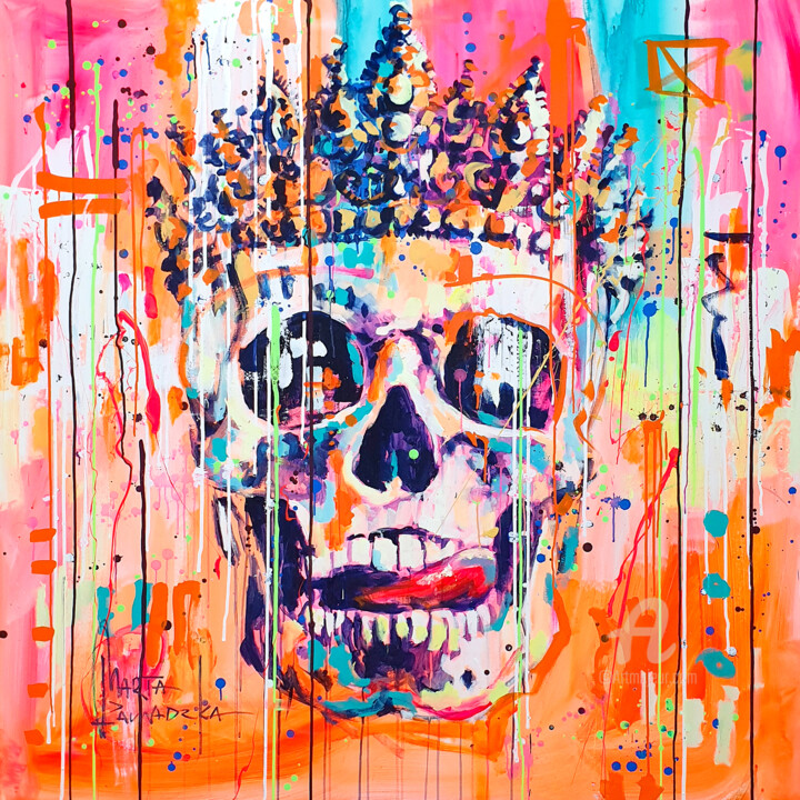 In a diamond crown 绘画, 51.2x51.2 in