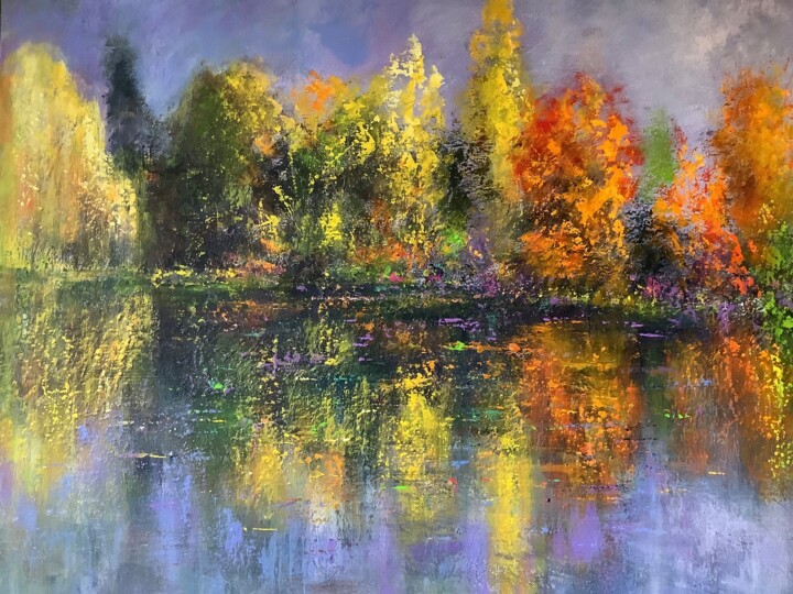 Peinture intitulée "Bellerive" par Anne Vignau, Œuvre d'art originale, Acrylique