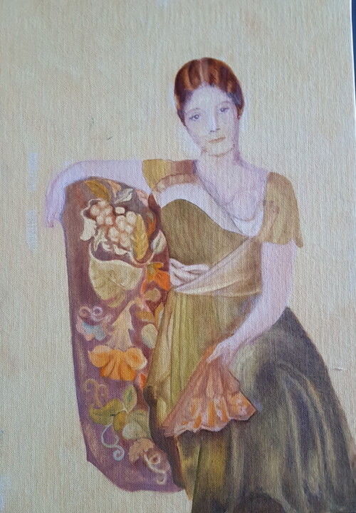 Femme au fauteuil d’après Pablo Picasso 绘画, 13.8x9.5 in