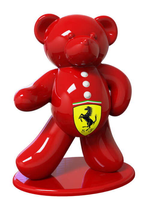 Ours Pop Art Ferrari 雕塑, 17.7x13.8 in