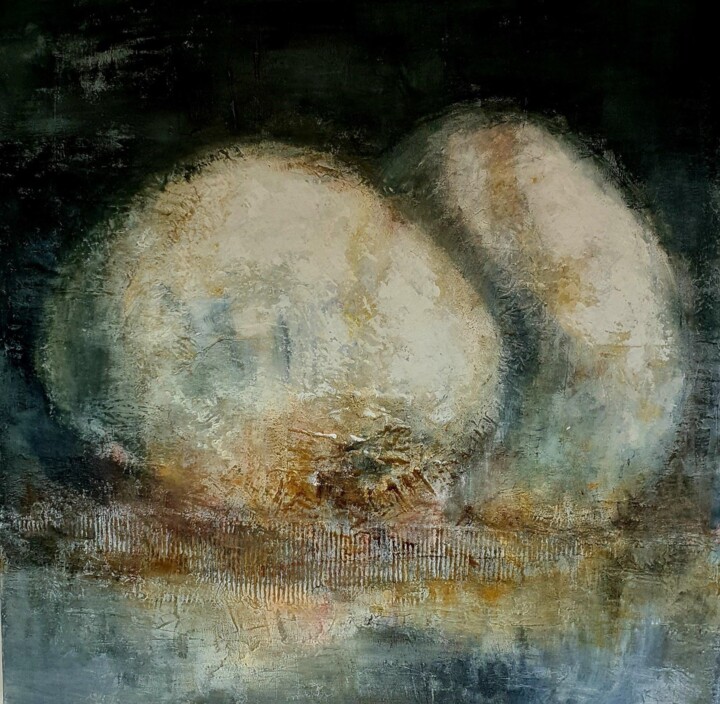 Les galets 绘画, 47.2x47.2 in