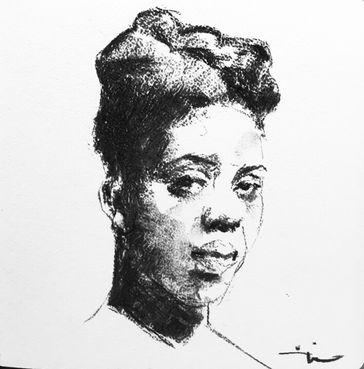 La Mère 图画, 7.9x7.9 in