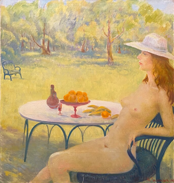 Peinture intitulée "L'été" par Iguizar Samakaev, Œuvre d'art originale, Huile