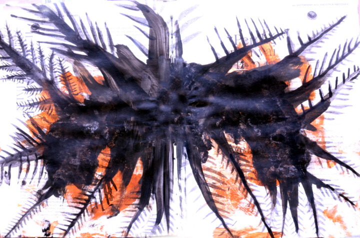 black white abstract drawing israeli modern contemporary art 图画
