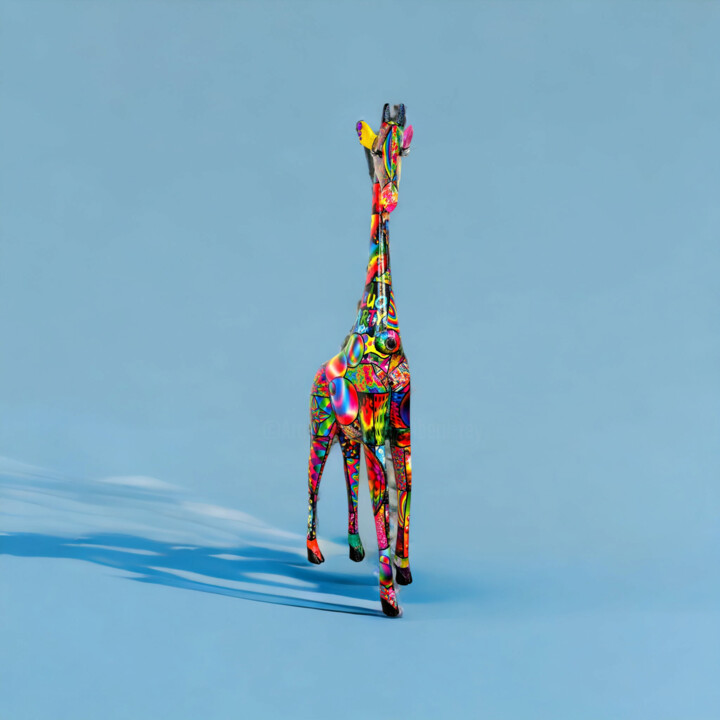 la girafe 雕塑, 19.7x2.8 in