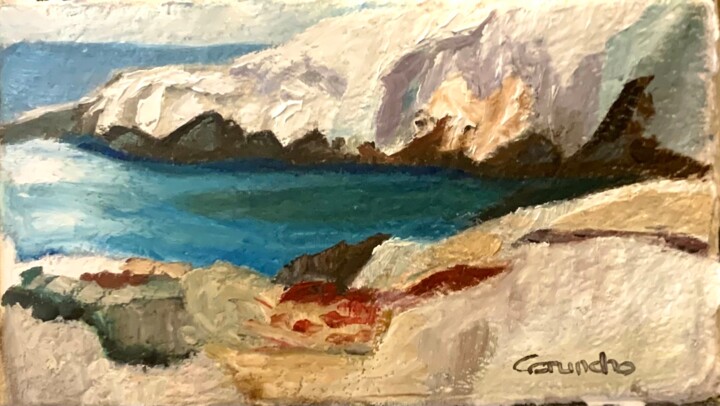 Pintura titulada "Cala" por Mónica Caruncho Fontela, Obra de arte original, Oleo