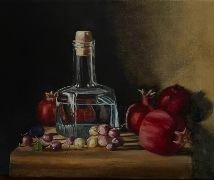 Grenadine 绘画, 15x18.1 in