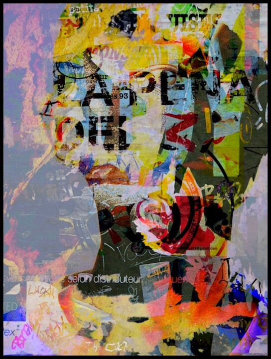 Photographie intitulée "Tête d'Affiches" par Borrel, Œuvre d'art originale, Photographie numérique Monté sur Plexiglas