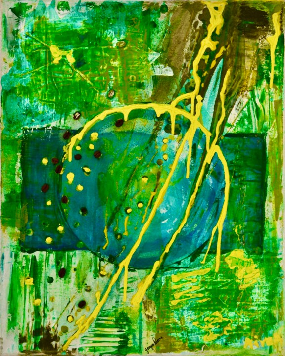 Peinture intitulée "Synapses d'etoiles…" par Georges Lievre, Œuvre d'art originale, Acrylique