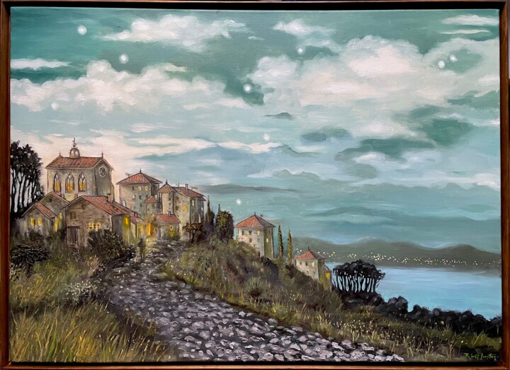Peinture intitulée "VAR NOCTURNE I" par Robert Inestroza, Œuvre d'art originale, Huile Monté sur Châssis en bois
