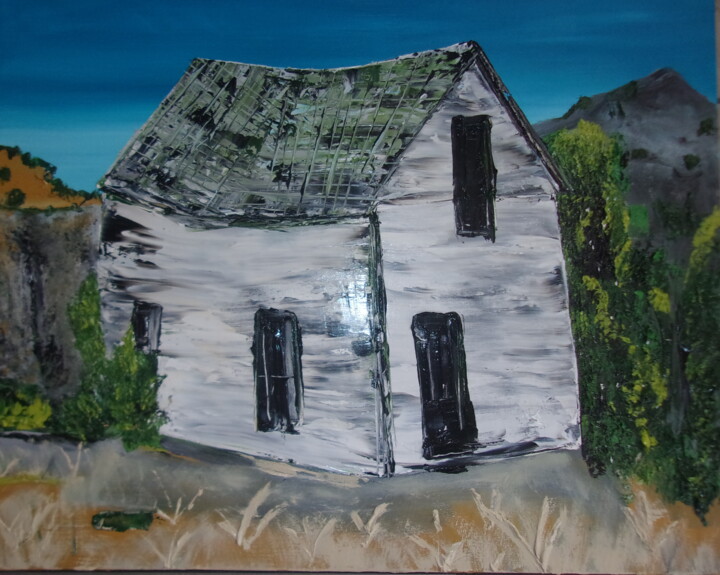 "Madrid House #3" 绘画, 24x30 in