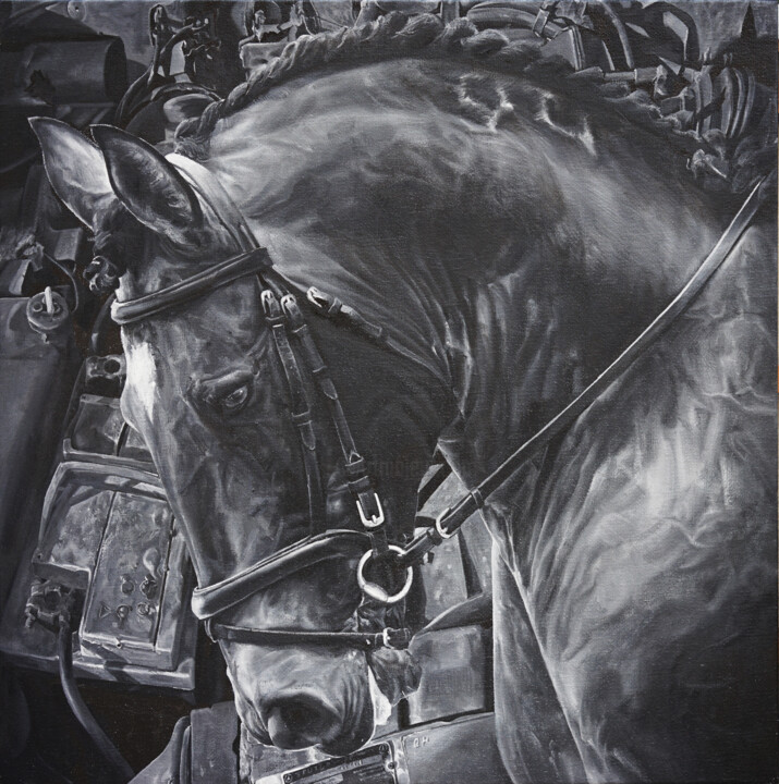 骏马NO.2 绘画, 39.4x39.4 in