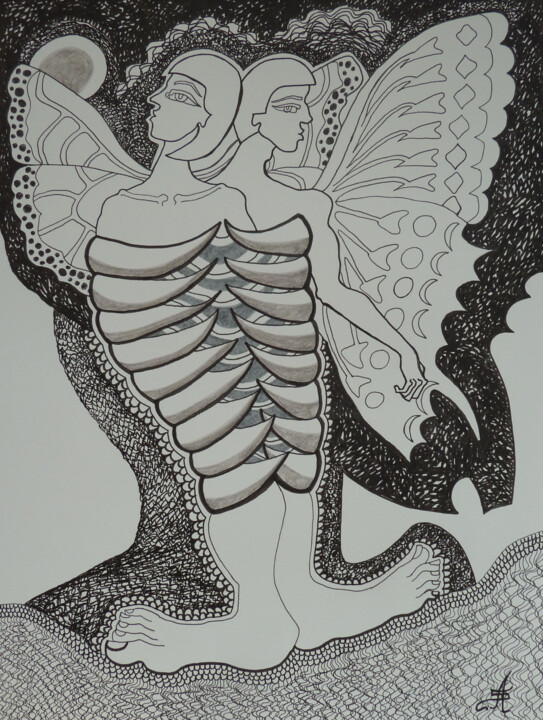 图画,  18.9x14.2 in 