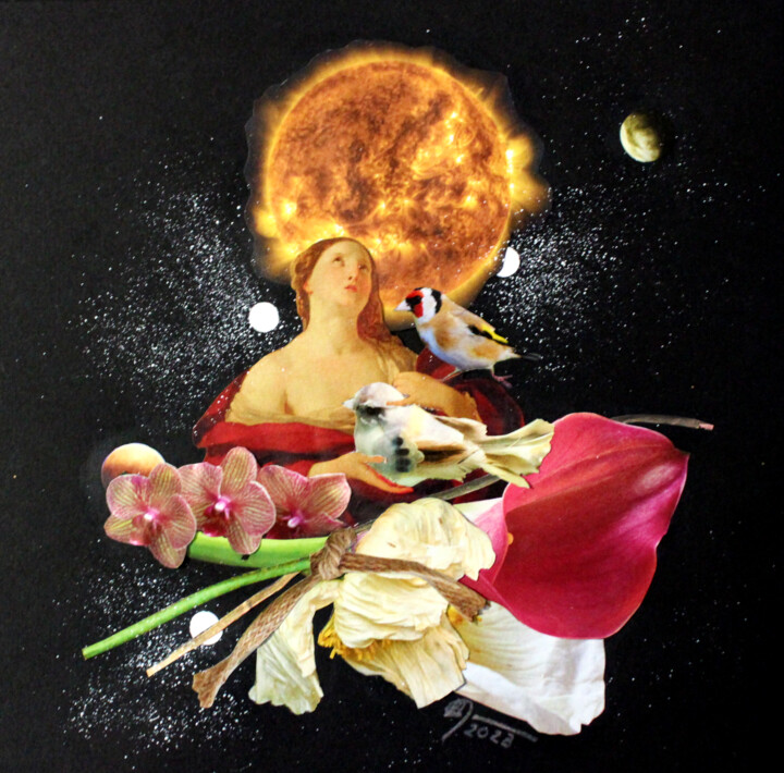 "Hope" başlıklı Kolaj Ghislaine Gabet tarafından, Orijinal sanat, Kolaj