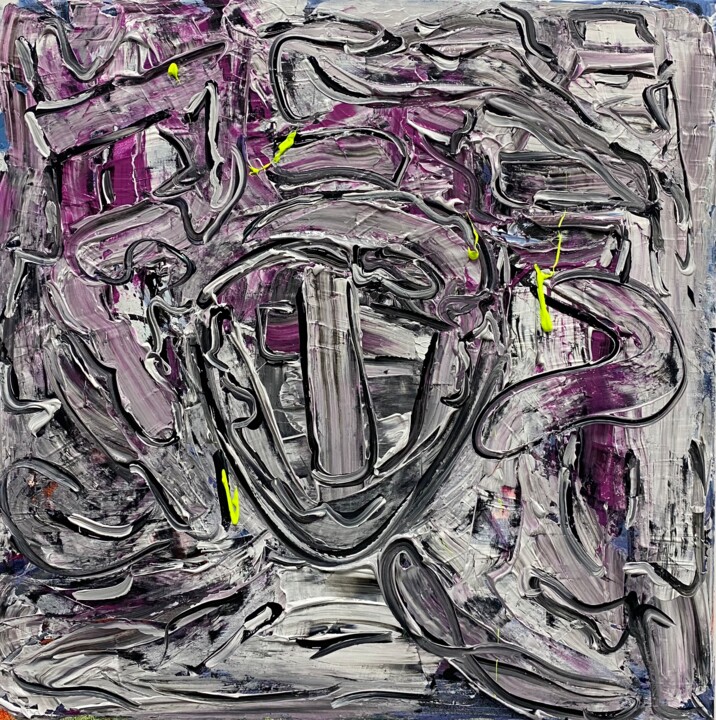 Gorgona 绘画, 23.6x23.6 in