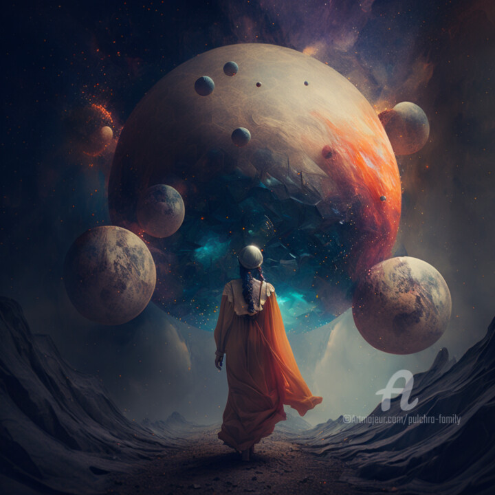 The Space 绘画, 39.4x39.4 in