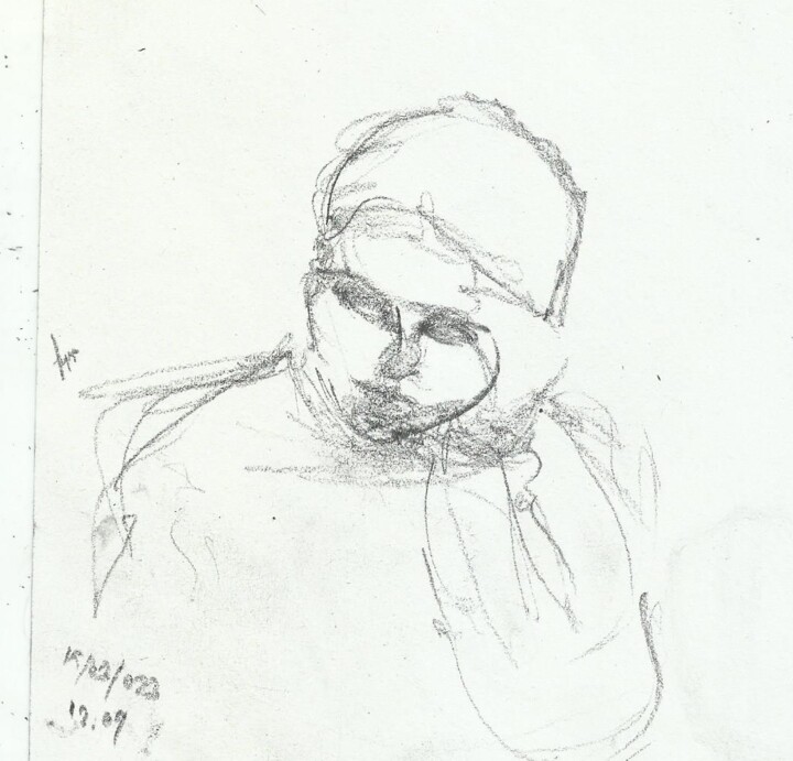 "tefekkür-rumınatıon" başlıklı Resim Esra Aysu Çeşme tarafından, Orijinal sanat, Kalem