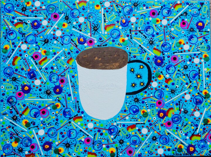 Ζωγραφική με τίτλο "My Java" από Adam Kamhi, Αυθεντικά έργα τέχνης, Ακρυλικό