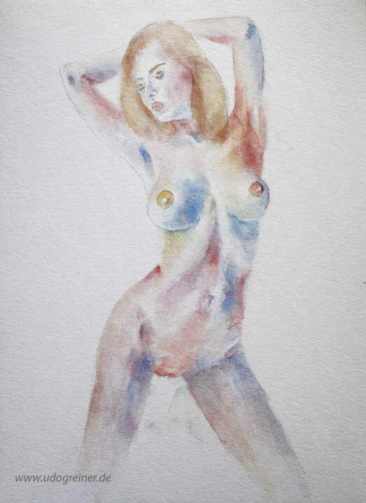 Akt Aq 22/7 绘画, 15.8x11.8 in