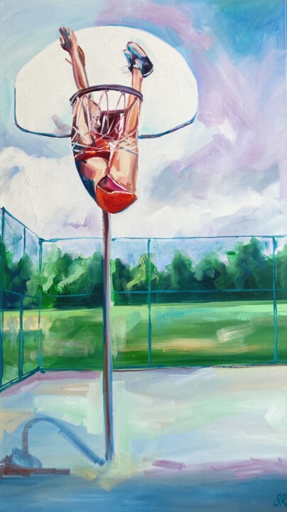 THE MOST RUTHLESS - original oil painting, small format 绘画, 27.6x15.8 in