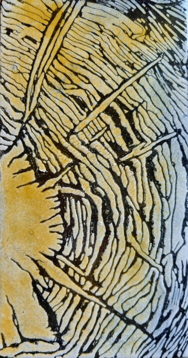 Peinture intitulée "Compter les Ans" par Isabelle Mathis, Œuvre d'art originale, Émail