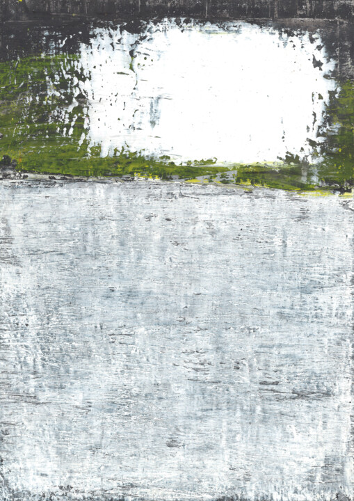 Path of light through a cloud of dust. Series of art No.125 绘画, 16.5x11.8 in